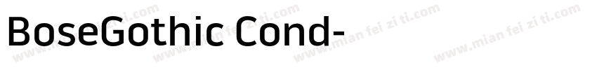 BoseGothic Cond字体转换